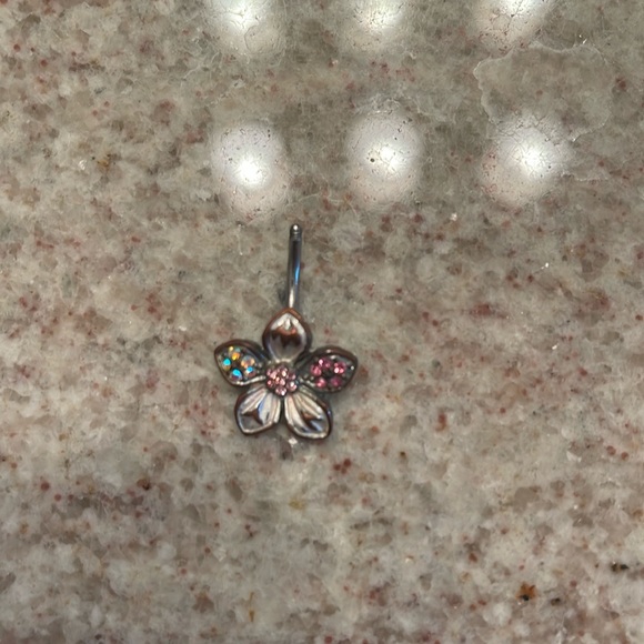 Hibiscus belly button ring - Picture 1 of 1